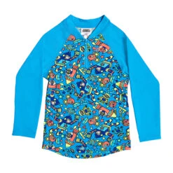 Funky Trunks - Beep Beep - Toddler Boys Zippy Rash Vest 9 Funky Trunks - Beep Beep - Toddler Boys Zippy Rash Vest -Swim and Beyond funky trunks beep beep toddler boys zippy rash vest 3