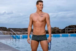 Funky Trunks - Binary Bro Mens Plain Front Trunks -Swim and Beyond funky trunks binary bro plain front mens trunks 7