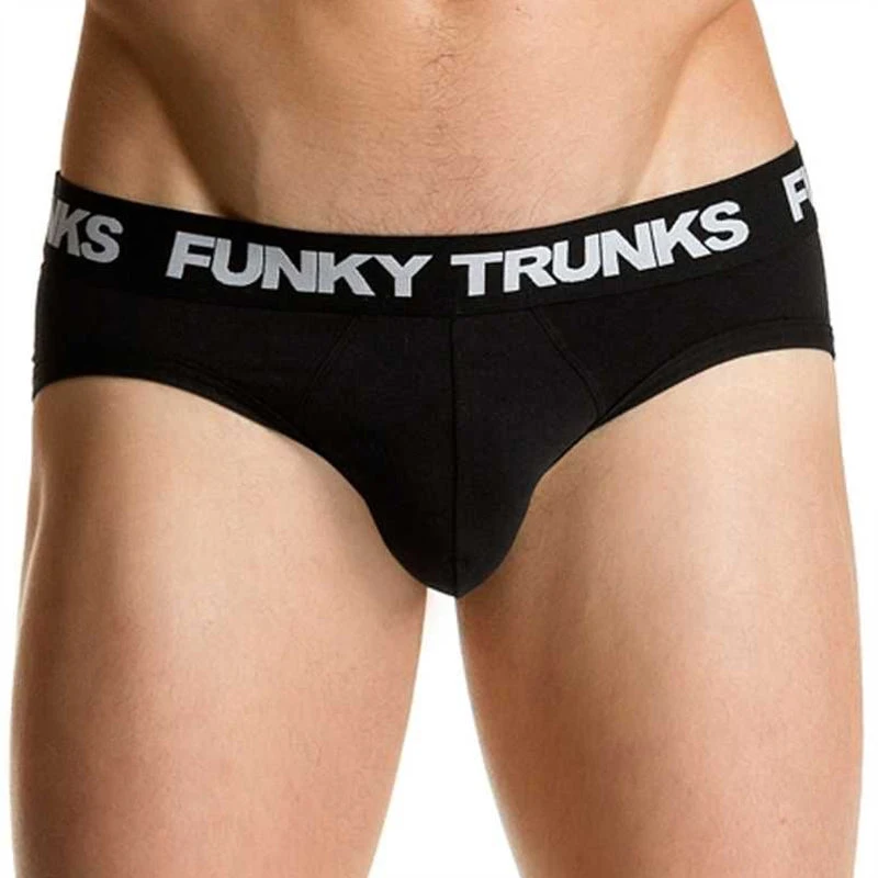 Funky Trunks - Black Attack - Mens Underwear Briefs 2 Funky Trunks - Black Attack - Mens Underwear Briefs - Image 2