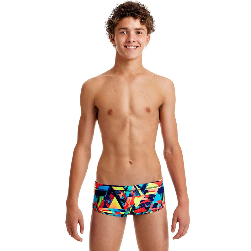 Funky Trunks - Blocked Bars - Boys Sidewinder Trunks 1 Funky Trunks - Blocked Bars - Boys Sidewinder Trunks