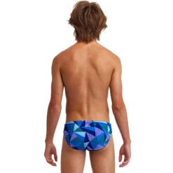 Funky Trunks - Blue Bars - Boys Classic Briefs -Swim and Beyond funky trunks blue bars boys classic briefs 3