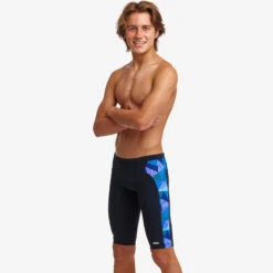 Funky Trunks - Blue Bars - Boys Training Jammers 9 Funky Trunks - Blue Bars - Boys Training Jammers -Swim and Beyond funky trunks blue bars boys training jammers 5