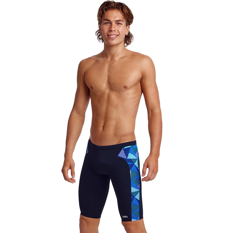 Funky Trunks - Blue Bars - Mens Training Jammers 4 Funky Trunks - Blue Bars - Mens Training Jammers - Image 4