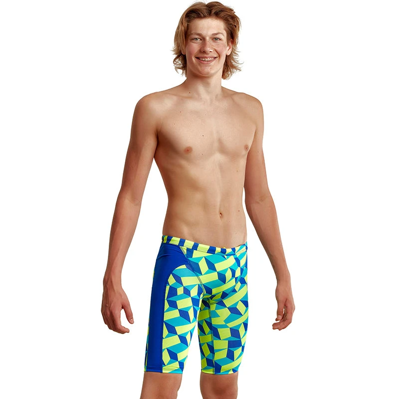 Funky Trunks - Blue Blockers - Boys Training Jammers 5 Funky Trunks - Blue Blockers - Boys Training Jammers - Image 5