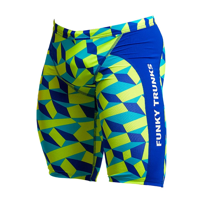 Funky Trunks - Blue Blockers - Mens Training Jammers 2 Funky Trunks - Blue Blockers - Mens Training Jammers - Image 2
