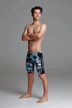 Funky Trunks - Bone Head Boys Training Jammer -Swim and Beyond funky trunks bone head boys training jammer 5