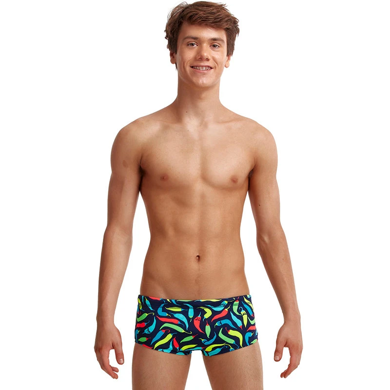 Funky Trunks - Chilli Boss - Boys Eco Classic Trunks 1 Funky Trunks - Chilli Boss - Boys Eco Classic Trunks