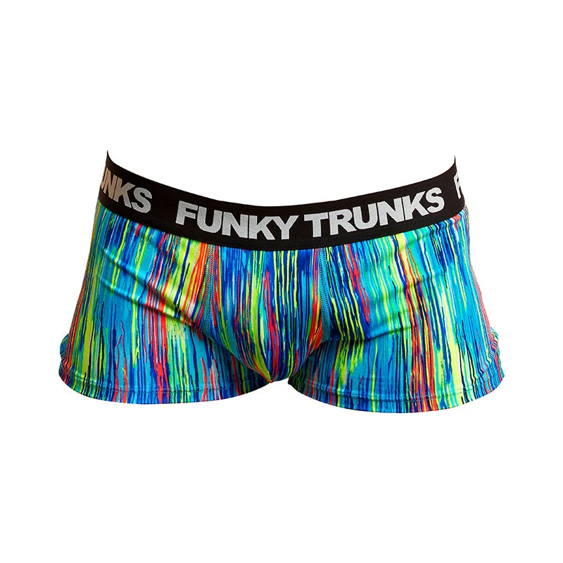 Funky Trunks - Dripping Paint - Mens Underwear Trunks 2 Funky Trunks - Dripping Paint - Mens Underwear Trunks - Image 2