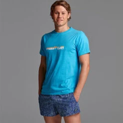 Funky Trunks - Freestyler Orange Mens Crew Neck T-Shirt -Swim and Beyond funky trunks freestyler orange mens crew neck t shirt 3