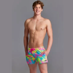 Funky Trunks - Hawaiian Heaven - Mens Shorty Shorts Short 8 Funky Trunks - Hawaiian Heaven - Mens Shorty Shorts Short -Swim and Beyond funky trunks hawaiian heaven mens shorty shorts short 4