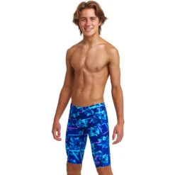 Funky Trunks - Leaf Laser - Boys Training Jammers -Swim and Beyond funky trunks leaf laser boys training jammers 4
