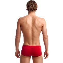 Funky Trunks - Still Red - Mens Plain Front Trunks -Swim and Beyond funky trunks mens still red plain front trunks 3