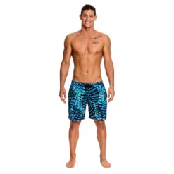 Funky Trunks - Splinter Spray Mens Long Johnny Shorts 8 Funky Trunks - Splinter Spray Mens Long Johnny Shorts -Swim and Beyond funky trunks mens swimwear splinter spray long johnny short 4