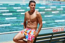 Funky Trunks - Messy Monet - Mens Shorty Shorts Short 9 Funky Trunks - Messy Monet - Mens Shorty Shorts Short -Swim and Beyond funky trunks messy monet mens shorty shorts short 5