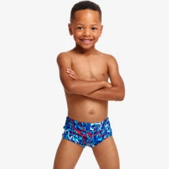 Funky Trunks - Mr Squiggle - Toddlers Boys Printed Trunks -Swim and Beyond funky trunks mr squiggle toddlers boys printed trunks 4