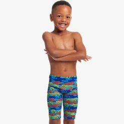 Funky Trunks - No Cheating - Toddler Boys Eco Miniman Jammers -Swim and Beyond funky trunks no cheating toddler boys eco miniman jammers 4