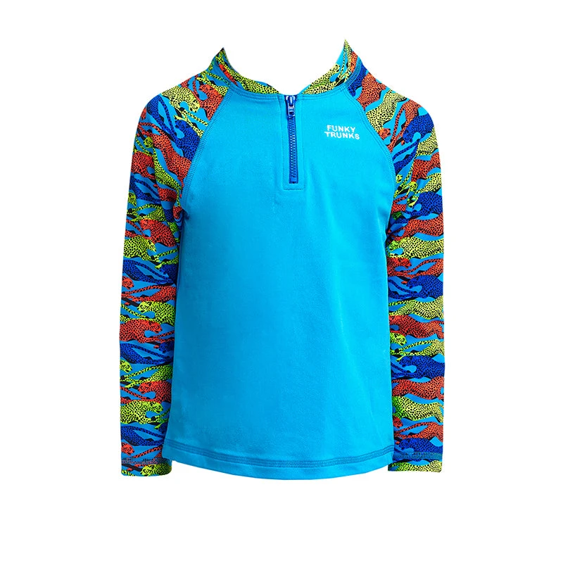 Funky Trunks - No Cheating - Toddler Boys Eco Zippy Rash Vest 2 Funky Trunks - No Cheating - Toddler Boys Eco Zippy Rash Vest - Image 2