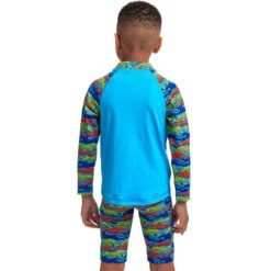 Funky Trunks - No Cheating - Toddler Boys Eco Zippy Rash Vest 7 Funky Trunks - No Cheating - Toddler Boys Eco Zippy Rash Vest -Swim and Beyond funky trunks no cheating toddler boys zippy rash vest 3