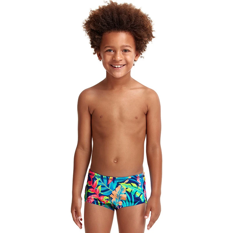 Funky Trunks - Palm Off - Toddler Boys Eco Printed Trunks 1 Funky Trunks - Palm Off - Toddler Boys Eco Printed Trunks