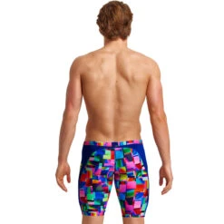 Funky Trunks - Patch Panels - Mens Training Jammers -Swim and Beyond funky trunks patch panels mens training jammers 4