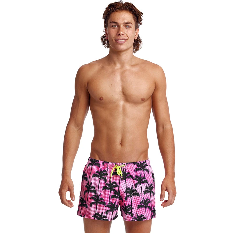 Funky Trunks - Pop Palms - Mens Shorty Shorts Short 1 Funky Trunks - Pop Palms - Mens Shorty Shorts Short