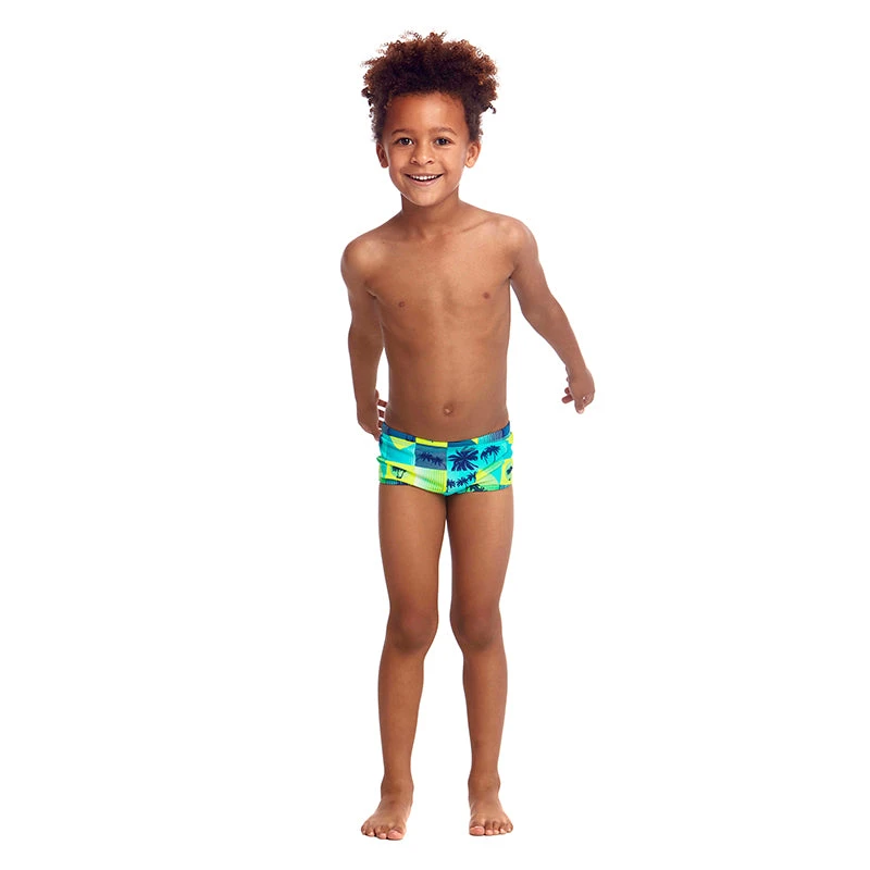 Funky Trunks - Pop Tropo - Toddler Boys Printed Trunks 4 Funky Trunks - Pop Tropo - Toddler Boys Printed Trunks - Image 4