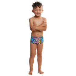 Funky Trunks - Prism Break - Toddler Boys Printed Trunks -Swim and Beyond funky trunks prism break toddler boys printed trunks 4