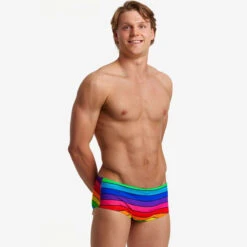 Funky Trunks - Rainbow Racer - Mens Sidewinder Trunks 8 Funky Trunks - Rainbow Racer - Mens Sidewinder Trunks -Swim and Beyond funky trunks rainbow racer mens sidewinder trunks 3