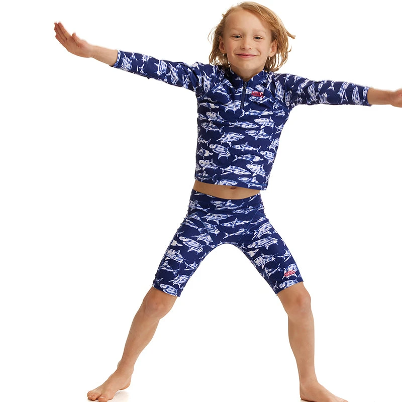 Funky Trunks - Rompa Chompa - Toddler Boys Zippy Rash Vest 4 Funky Trunks - Rompa Chompa - Toddler Boys Zippy Rash Vest - Image 4