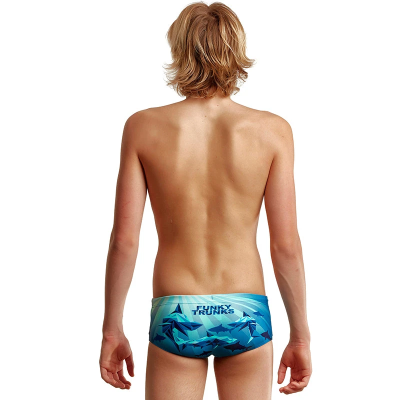 Funky Trunks - Shark Bay - Boys Sidewinder Trunks 3 Funky Trunks - Shark Bay - Boys Sidewinder Trunks - Image 3