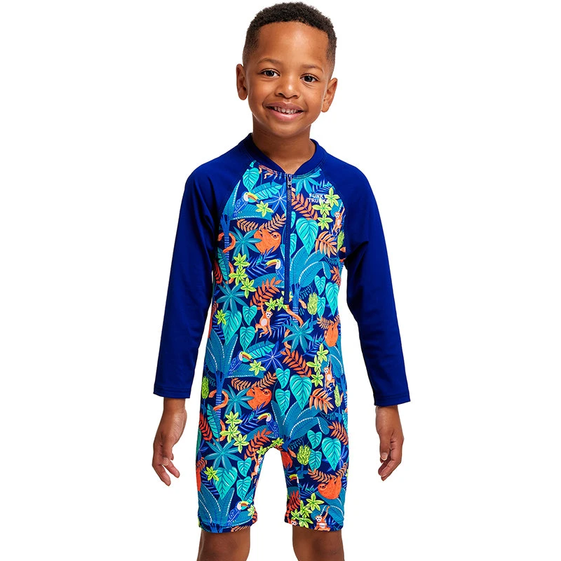 Funky Trunks - Slothed - Toddler Boys Go Jump Suit 1 Funky Trunks - Slothed - Toddler Boys Go Jump Suit