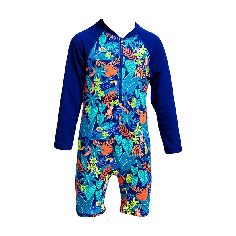 Funky Trunks - Slothed - Toddler Boys Go Jump Suit 2 Funky Trunks - Slothed - Toddler Boys Go Jump Suit - Image 2