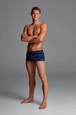 Funky Trunks - Sound System Mens Square Trunks -Swim and Beyond funky trunks sound system mens square trunks 4