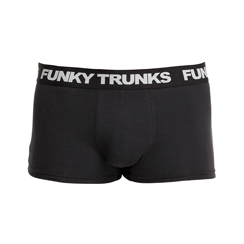 Funky Trunks - Still Black Mens Underwear Trunks 2 Funky Trunks - Still Black Mens Underwear Trunks - Image 2