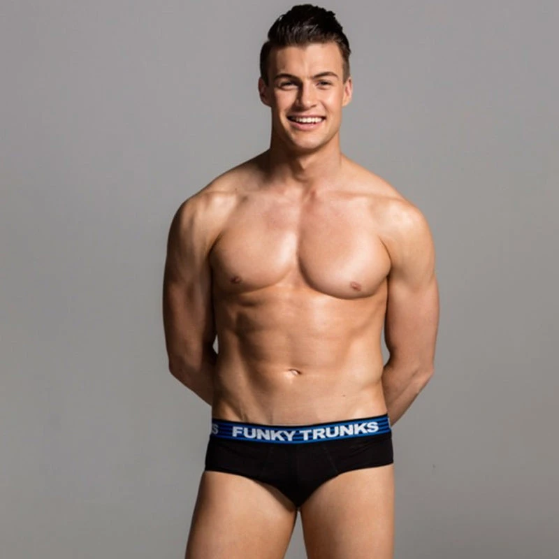 Funky Trunks - Still Black - Mens Underwear Briefs 3 Funky Trunks - Still Black - Mens Underwear Briefs - Image 3
