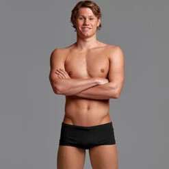Funky Trunks - Still Black - Mens Plain Front Trunks 7 Funky Trunks - Still Black - Mens Plain Front Trunks -Swim and Beyond funky trunks still black solid mens plain front trunks 4