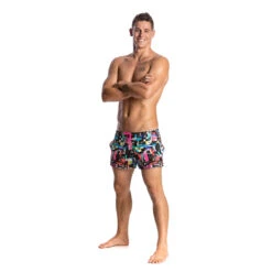 Funky Trunks - Test Signal Mens Shorty Shorts -Swim and Beyond funky trunks test signal shorty shorts mens 4