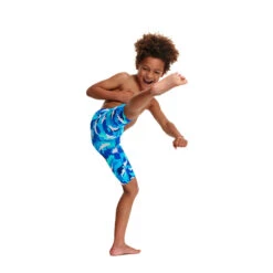 Funky Trunks - White Pointer - Toddler Boys Miniman Jammers -Swim and Beyond funky trunks white pointer toddler boys miniman jammers 4