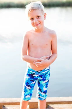 Funky Trunks - White Pointer - Toddler Boys Miniman Jammers -Swim and Beyond funky trunks white pointer toddler boys miniman jammers 8