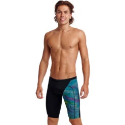 Funky Trunks - Wires Crossed - Mens Training Jammers -Swim and Beyond funky trunks wires crossed mens training jammers 4