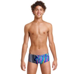 Funky Trunks - Zorse Code - Boys Sidewinder Trunks