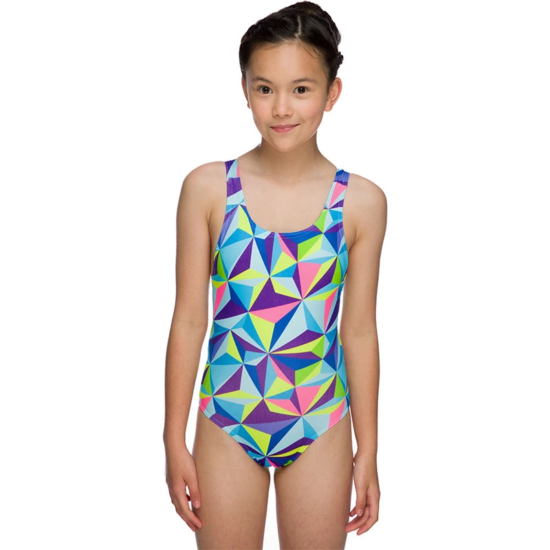 Maru - 3D Pacer Auto Back Girls Swimsuit - Multi 3 Maru - 3D Pacer Auto Back Girls Swimsuit - Multi - Image 3