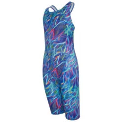 Maru Girls Swimwear - Aquarius Pacer Legsuit - Blue/Pink -Swim and Beyond maru aquarius pacer legsuit girls swimwear one piece 5