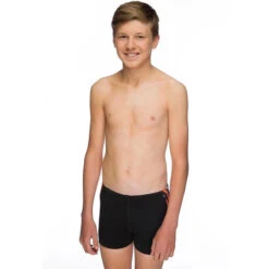 Maru - Lookout Pacer Panel Boys Short - Orange -Swim and Beyond maru boys swimwear lookout pacer panel short orange 1