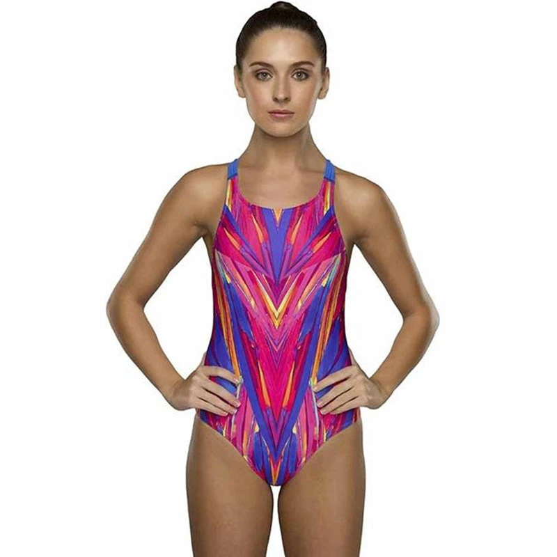 Maru - Carnival Pacer Vault Back Ladies Swimsuit - Multi 1 Maru - Carnival Pacer Vault Back Ladies Swimsuit - Multi