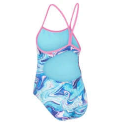 Maru - Marble Run Ecotech Sparkle Fly Back Girls Swimsuit - Blue/Pink 7 Maru - Marble Run Ecotech Sparkle Fly Back Girls Swimsuit - Blue/Pink -Swim and Beyond maru girls marble run ecotech sparkle fly back blue pink 4