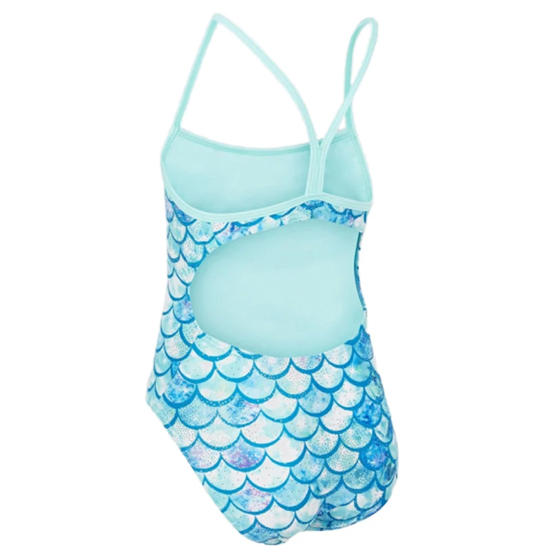 Maru - Shimmer Ecotech Sparkle Fly Back Girls Swimsuit - Aqua 4 Maru - Shimmer Ecotech Sparkle Fly Back Girls Swimsuit - Aqua - Image 4