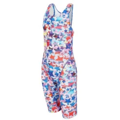 Maru Girls Swimwear - Lucky Star Pacer Legsuit - Blue/Red 6 Maru Girls Swimwear - Lucky Star Pacer Legsuit - Blue/Red -Swim and Beyond maru girls swimwear lucky star pacer legsuit blue red 3
