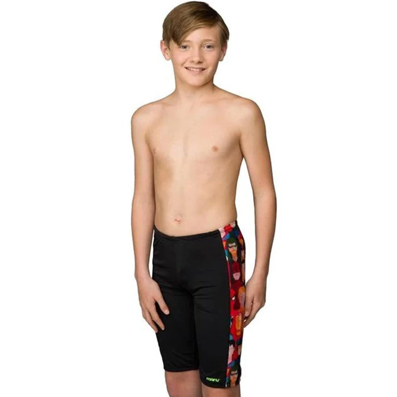 Maru - Marvellous Heroes Pacer Panel Boys Jammer - Multi 1 Maru - Marvellous Heroes Pacer Panel Boys Jammer - Multi
