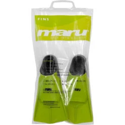 Maru - "New" Training Fins / Flippers - Neon Lime/Black 9 Maru - "New" Training Fins / Flippers - Neon Lime/Black -Swim and Beyond maru new training fins flippers neon lime black 3